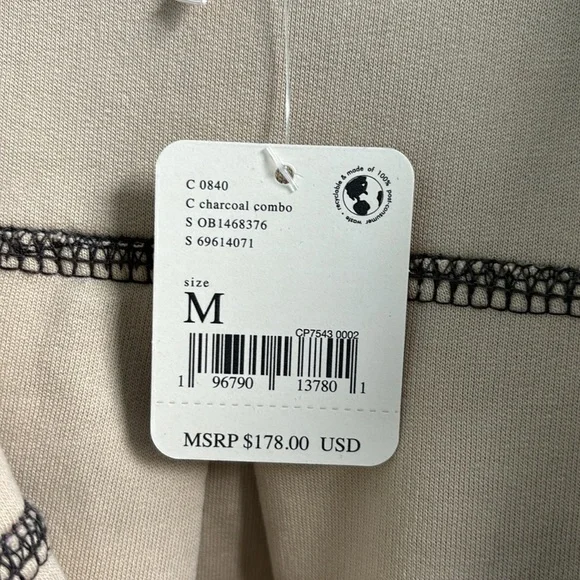 Free People Printed Ruby Jacket in Charcoal Combo Size Med NWT - Picture 10 of 16